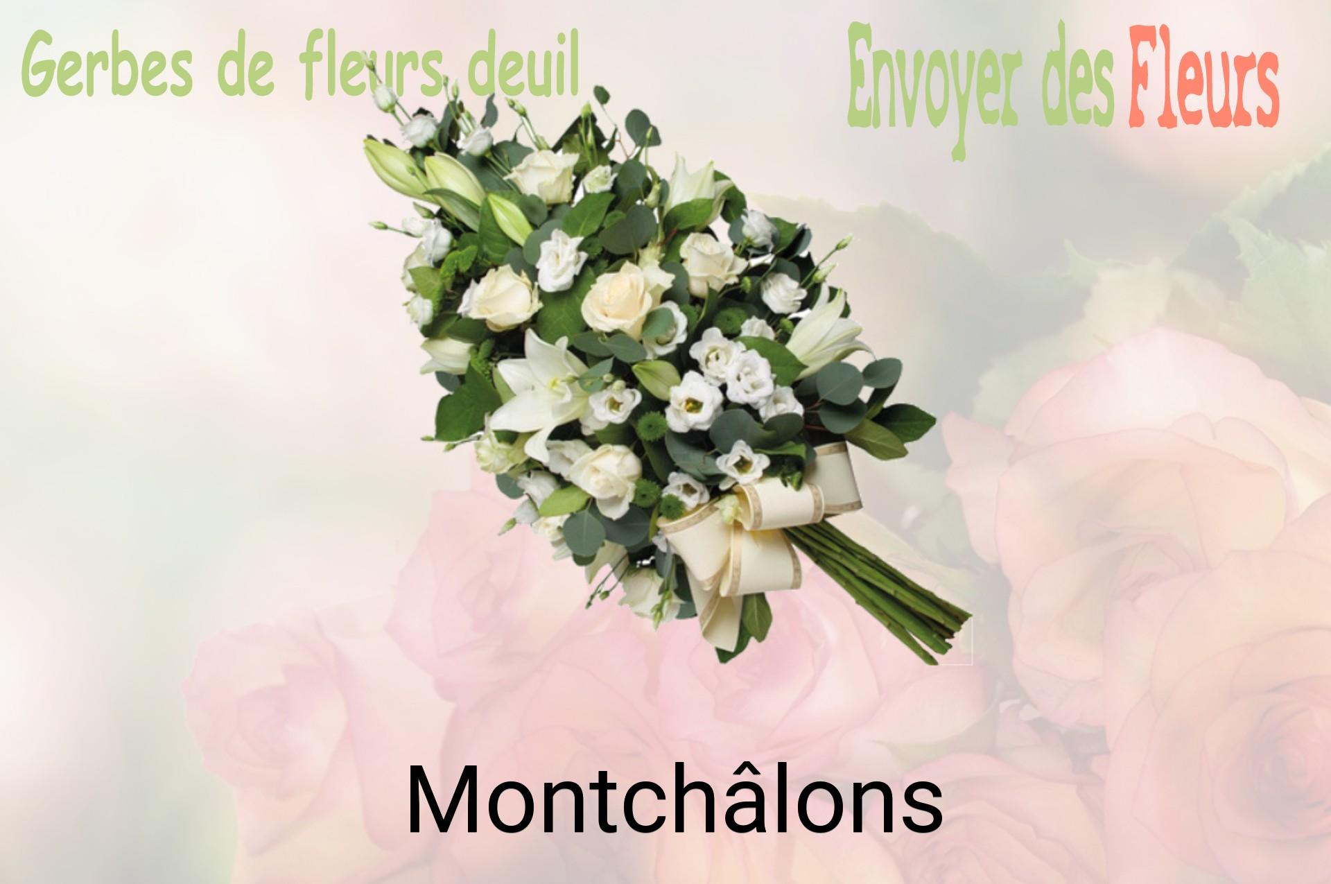 Gerbe de fleurs de deuil livrée à Montchâlons